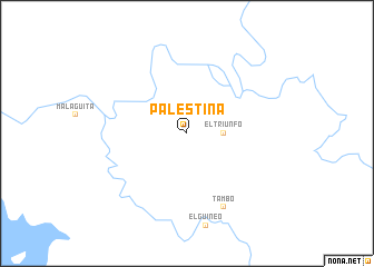 map of Palestina