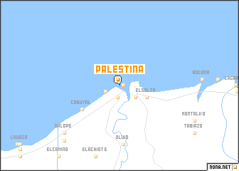 map of Palestina