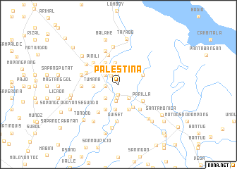 map of Palestina