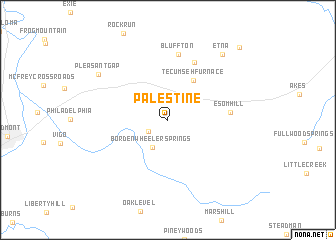 map of Palestine