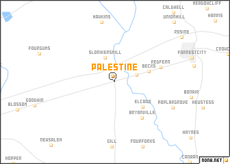 map of Palestine