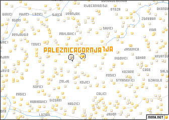 map of Paležnica Gornja