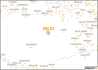 map of Palež