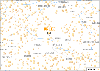 map of Palež