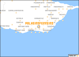 map of Palheiro Ferreiro