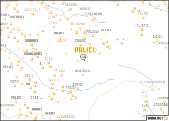 map of Palići