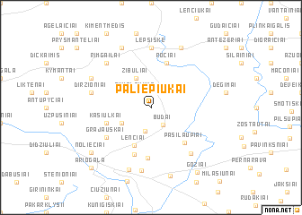 map of Paliepiukai