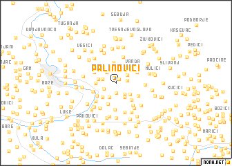 map of Palinovići