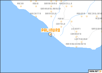 map of Palinuro