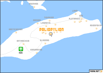 map of Palió Pylíon
