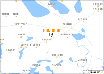 map of Paliūnai