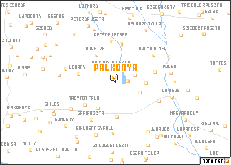 map of Palkonya
