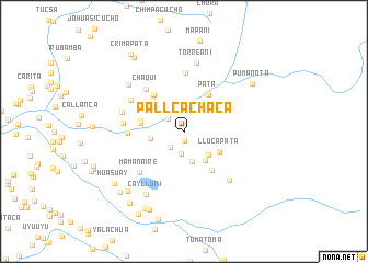 map of Pallcachaca