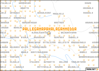 map of Pallegama Pahalagammedda