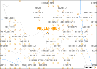 map of Pallekanda