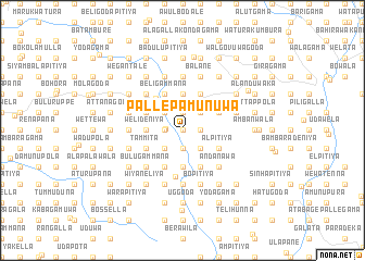 map of Palle Pamunuwa