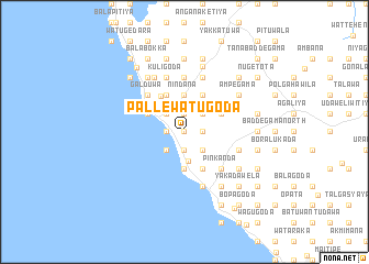 map of Pallewatugoda