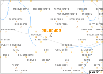 map of Pálmajor