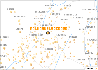 map of Palmas del Socorro