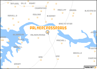 map of Palmer Crossroads