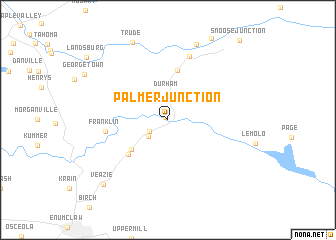map of Palmer Junction