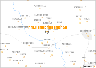 map of Palmers Crossroads