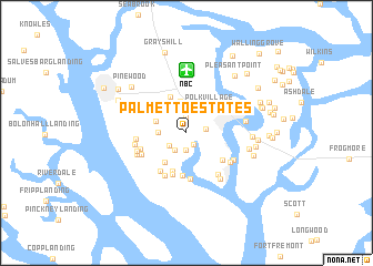 map of Palmetto Estates