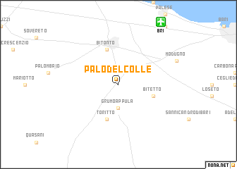 map of Palo del Colle