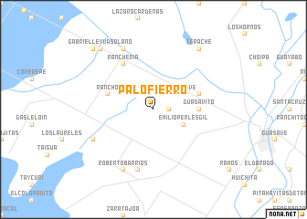 map of Palo Fierro