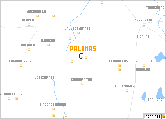 map of Palomas