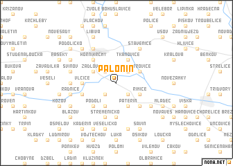 map of Palonín
