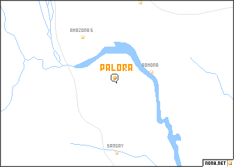 map of Palora