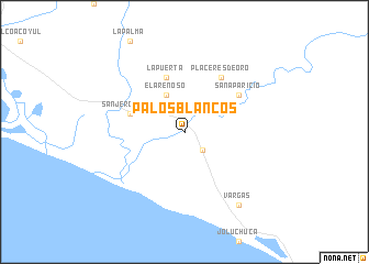 map of Palos Blancos