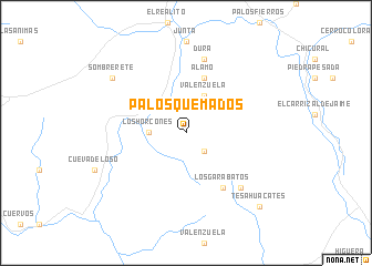 map of Palos Quemados