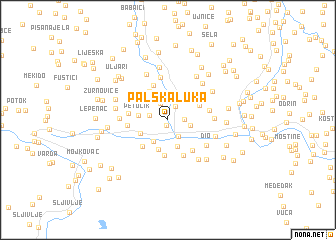 map of Palska Luka