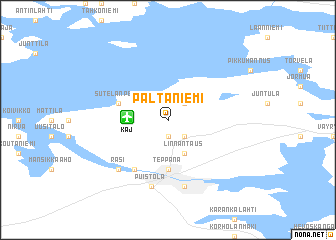 map of Paltaniemi