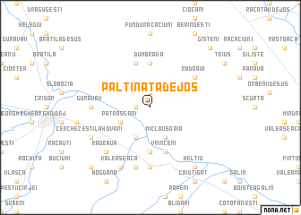 map of Păltinata de Jos