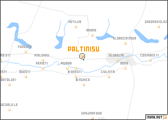 map of Păltinişu