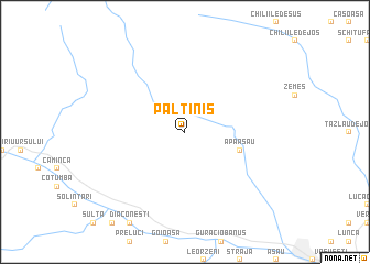 map of Păltiniş