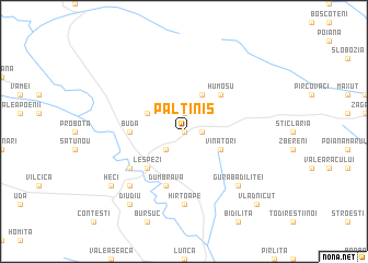 map of Păltiniş