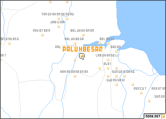 map of Paluh-besar