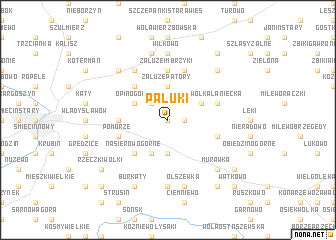 map of Pałuki