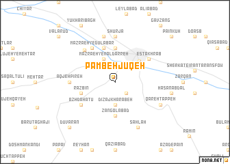 map of Pāmbeh Jūqeh