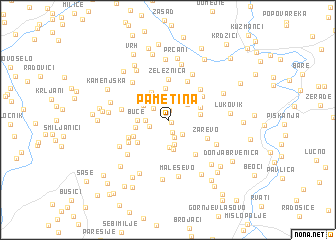 map of Pametina