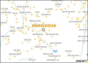 map of Pampa Cancha