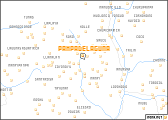map of Pampa de Laguna