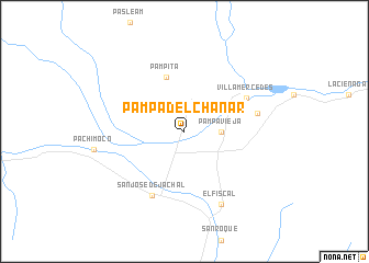 map of Pampa del Chañar