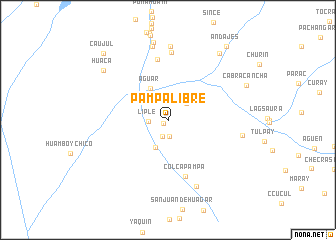 map of Pampa Libre