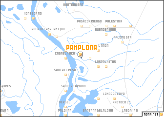 map of Pamplona
