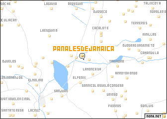 map of Panales de Jamaica